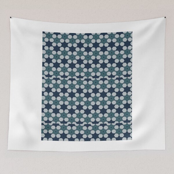 Item preview, Zellige Moroccan Pattern  Silver Sand and Dusty Teal color  Graphic  designed and sold by markweasley16.