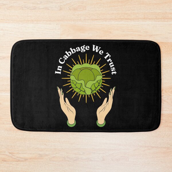 Item preview, In Cabbage We Trust - Funny Cabbage Brassica oleracea var. capitata designed and sold by Millusti.