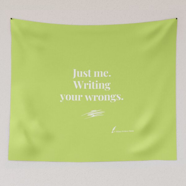 Item preview, TWT - Writing wrongs designed and sold by WildAtlanticArt.