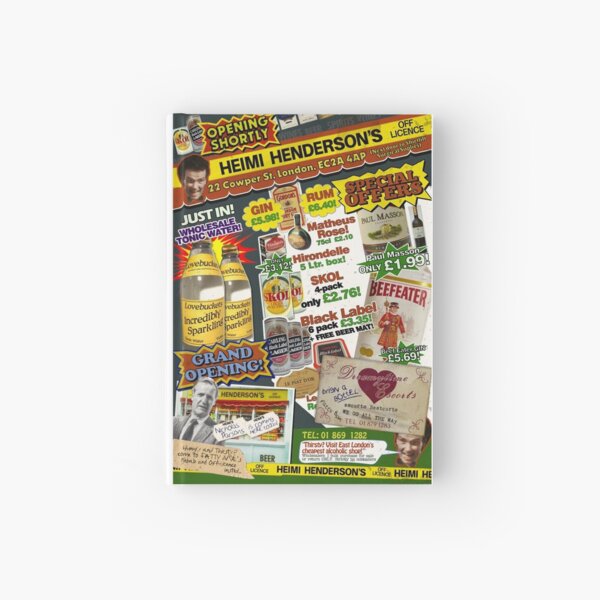 Artikel-Vorschau von HEIMI HENDERSON’S OFF LICENCE Werbeflyer (Version ohne Rahmen) - Mr Jolly Lives Next Door Inspired, designt und verkauft von RetroTeeStudio.