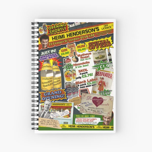 Item preview, HEIMI HENDERSON’S OFF LICENCE ad flyer (no frame version) - Mr Jolly Lives Next Door Inspired designed and sold by RetroTeeStudio.