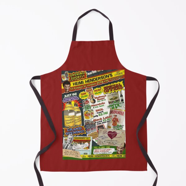 Item preview, HEIMI HENDERSON’S OFF LICENCE ad flyer (no frame version) - Mr Jolly Lives Next Door Inspired designed and sold by RetroTeeStudio.