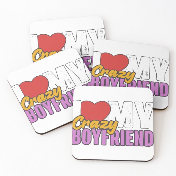 Item preview, I Love My Crazy Boyfriend designed and sold by GiantessTees.