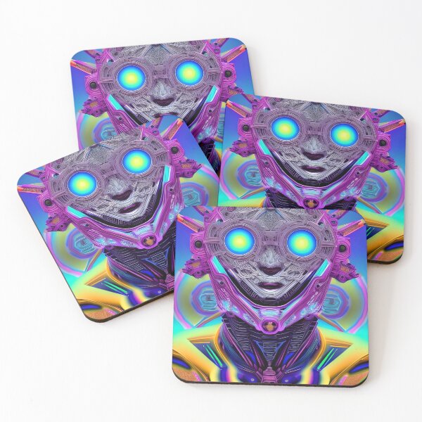 Item preview, Alien Robot (2) - Trippy Psychedelic Art designed and sold by TheThirdEye.