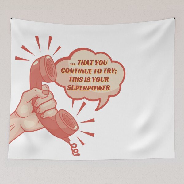 Item preview, That you continue to try; this is your superpower- Coral designed and sold by studioarchive.