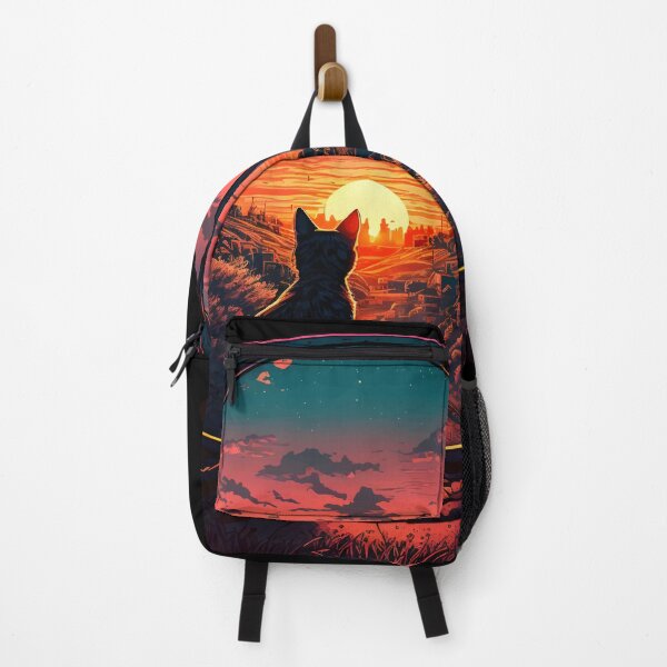 Item preview, Black Cat Looking Into The Sunset designed and sold by WaiterJames.