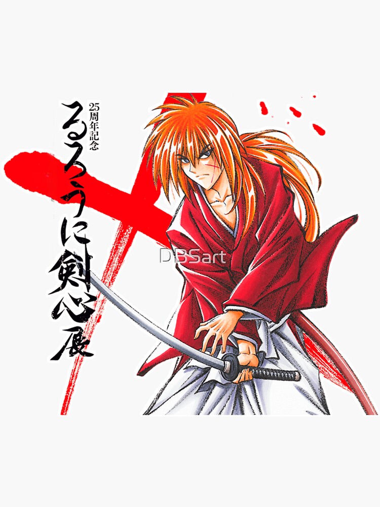 Rurouni Kenshin Samurai X Sticker For Sale By Dbsart Redbubble 