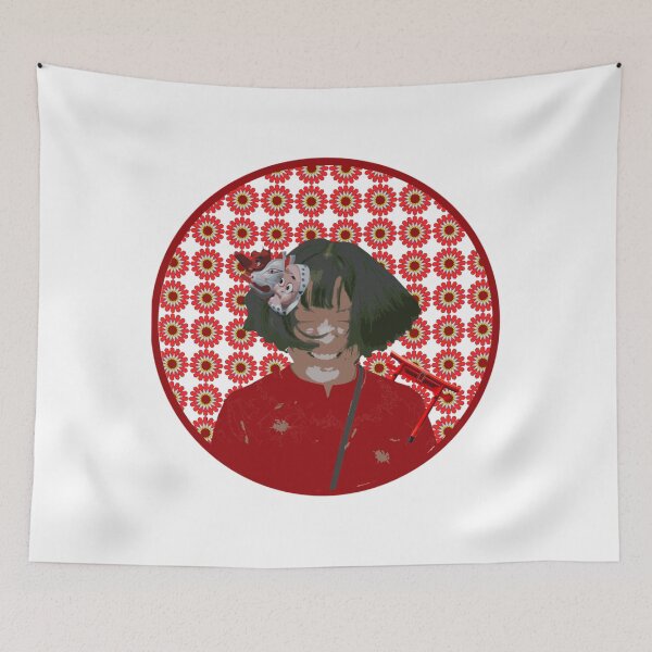 Item preview, asian girl smiling design with old moroccan zellige , t shirt for men ,t shirt for woman designed and sold by miltonsherman.