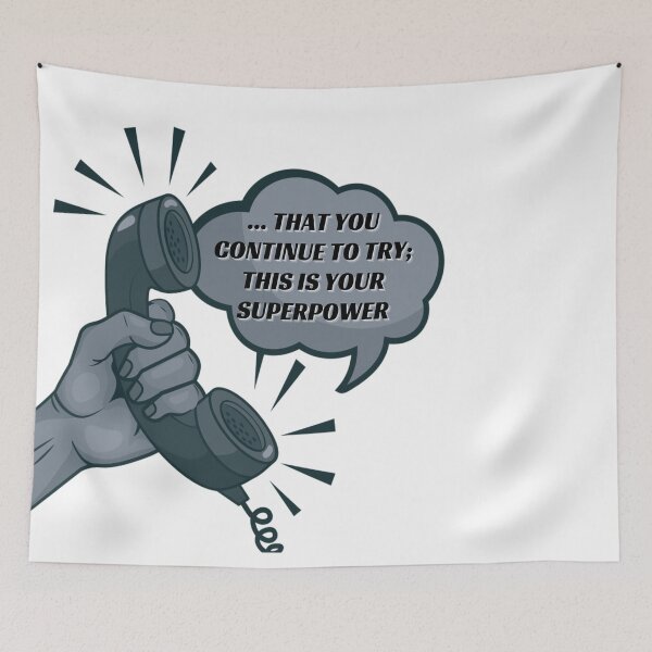 Item preview, That you continue to try; this is your superpower- Noir designed and sold by studioarchive.