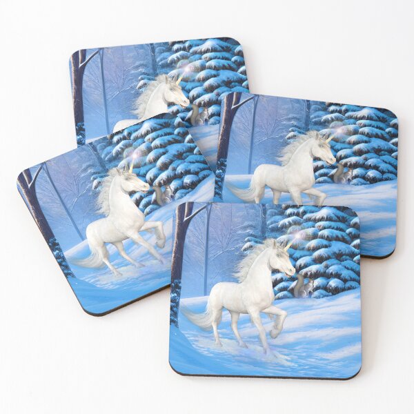 Item preview, Winter Unicorn in the Snow designed and sold by LoneAngel.