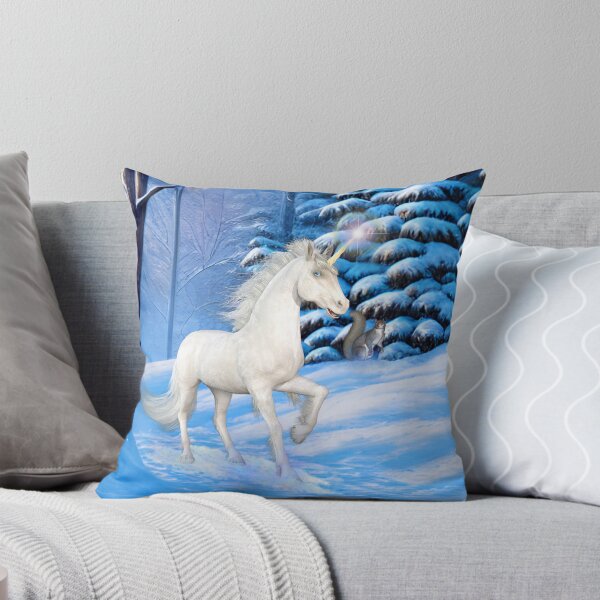 Item preview, Winter Unicorn in the Snow designed and sold by LoneAngel.