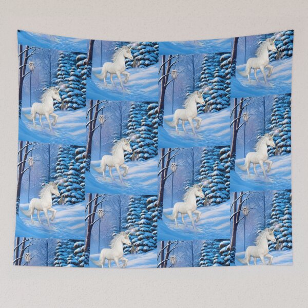 Item preview, Winter Unicorn in the Snow designed and sold by LoneAngel.