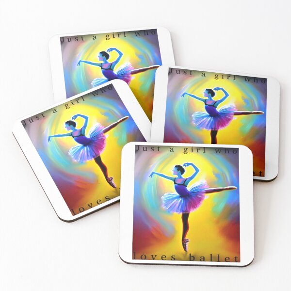 Item preview, Just a girl who loves ballet designed and sold by CottagePop.