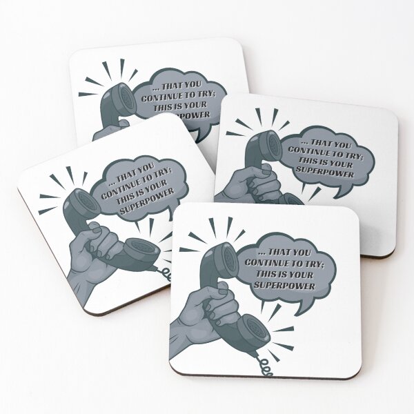 Item preview, That you continue to try; this is your superpower- Noir designed and sold by studioarchive.