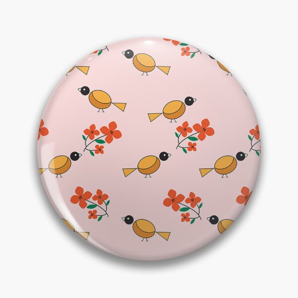 Aperçu de l'œuvre Modèle sans couture d'oiseaux et de fleurs créée et vendue par thecreativerse.