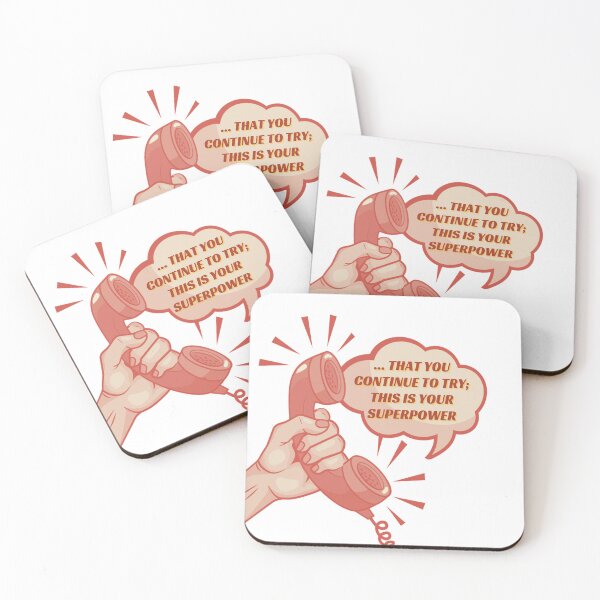 Item preview, That you continue to try; this is your superpower- Coral designed and sold by studioarchive.