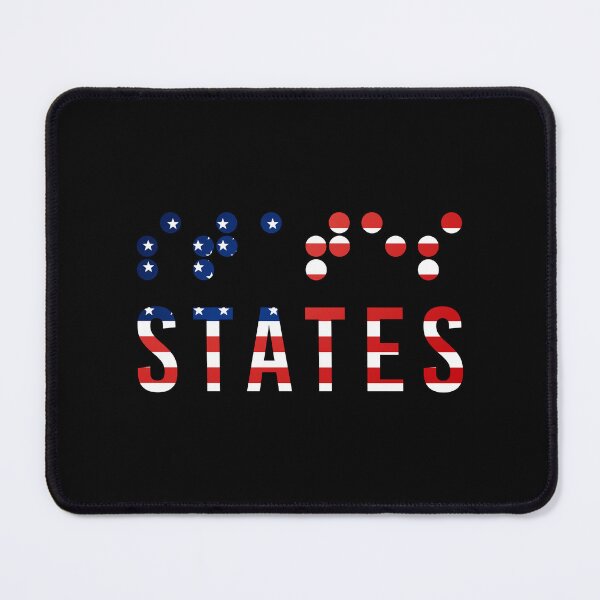 Item preview, USA Blind, USA Flag,Braille USA, Funny Gift designed and sold by MAZARDA.