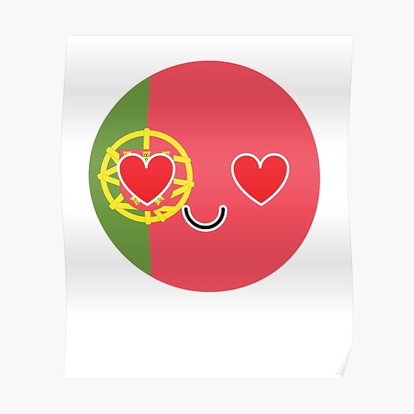 Portugal Emoji Poster By Hippoemo Redbubble