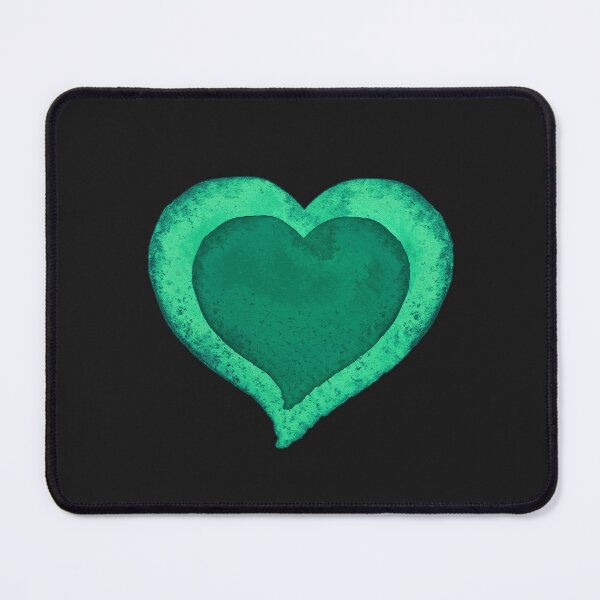 Item preview, Green watercolor hearts black and white checkered pattern designed and sold by RisingAir.