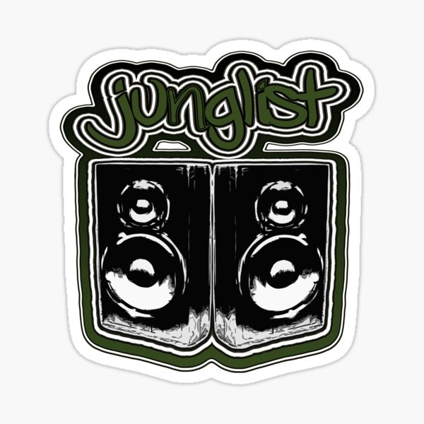 Aperçu de l'œuvre Junglist Boombox-Green Splat créée et vendue par Klaus Bremner (Autotelic Art).