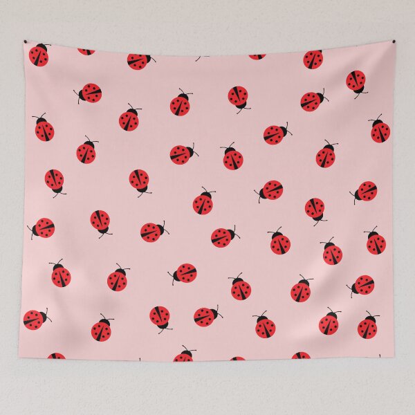 Item preview, Cute Ladybug Pattern on Pink Background designed and sold by kapotka.