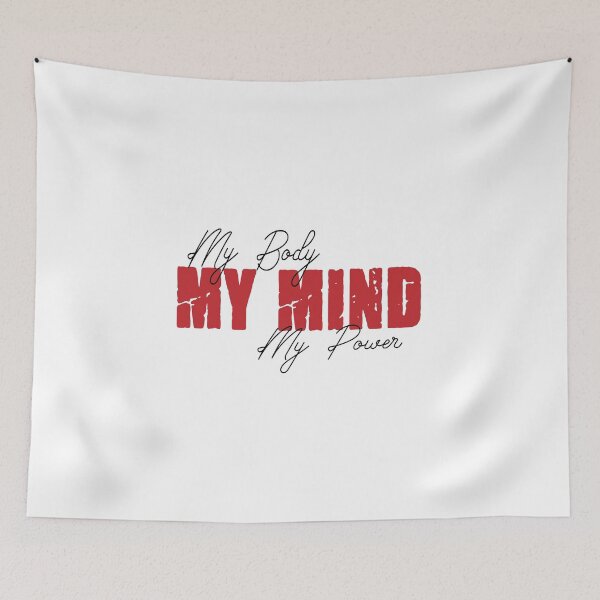 Item preview, My body my mind my power motivational and inspirational saying designed and sold by Es4clhoting.