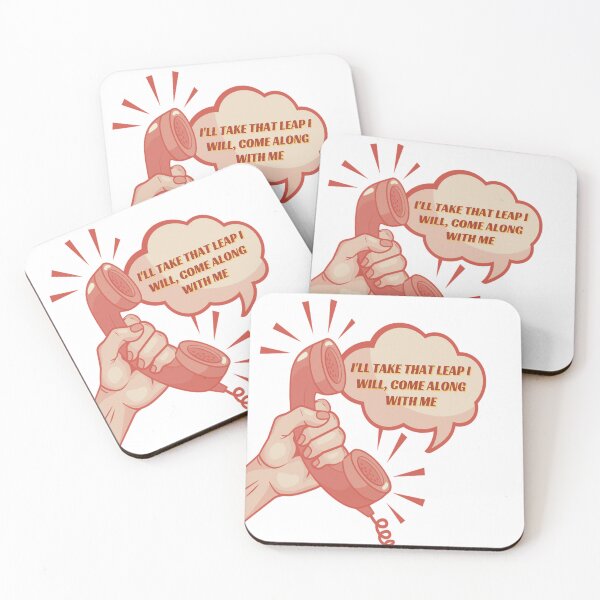 Item preview, I'll take that leap I will, Come along with me- Coral designed and sold by studioarchive.