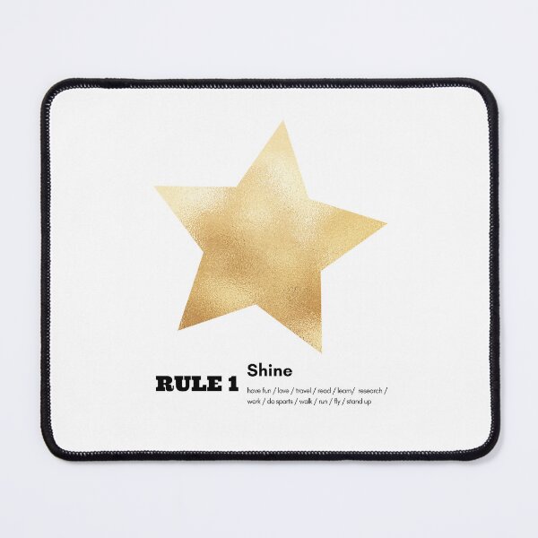 Item preview, Rule 1 Shine with Golden Star designed and sold by qawistz.