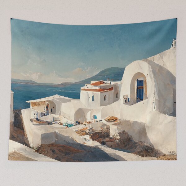 Item preview, Santorini inspired - greek island designed and sold by alxndraai.