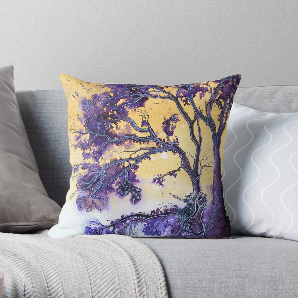 The Wishing Tree Throw Pillow