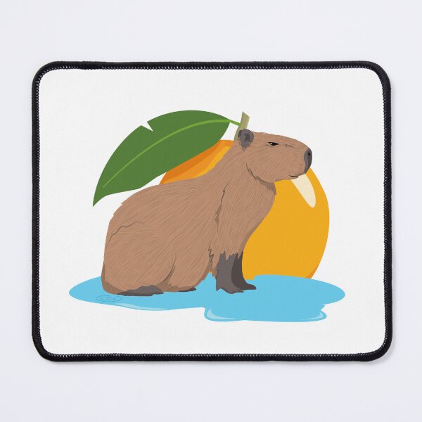 Item preview, Capybara, Capybara Water Orange, Cute Capybara Design designed and sold by adembulut.