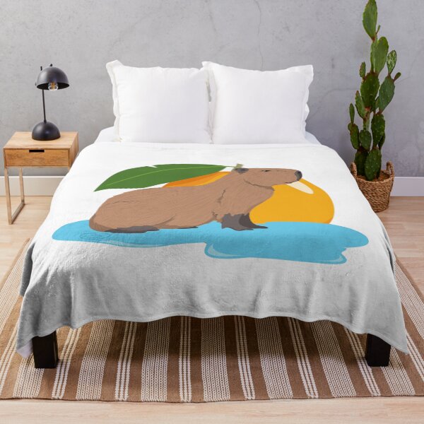 Item preview, Capybara, Capybara Water Orange, Cute Capybara Design designed and sold by adembulut.