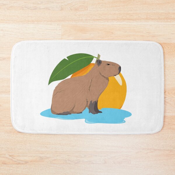 Item preview, Capybara, Capybara Water Orange, Cute Capybara Design designed and sold by adembulut.