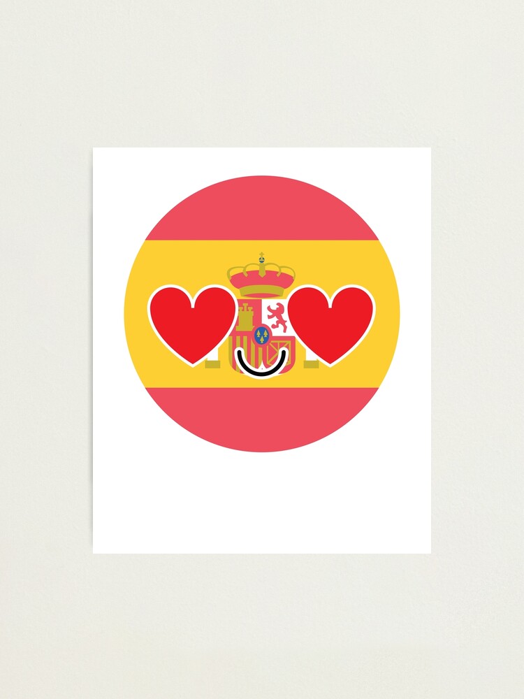 Spain Emoji &quot; Photographic Print by HippoEmo | Redbubble