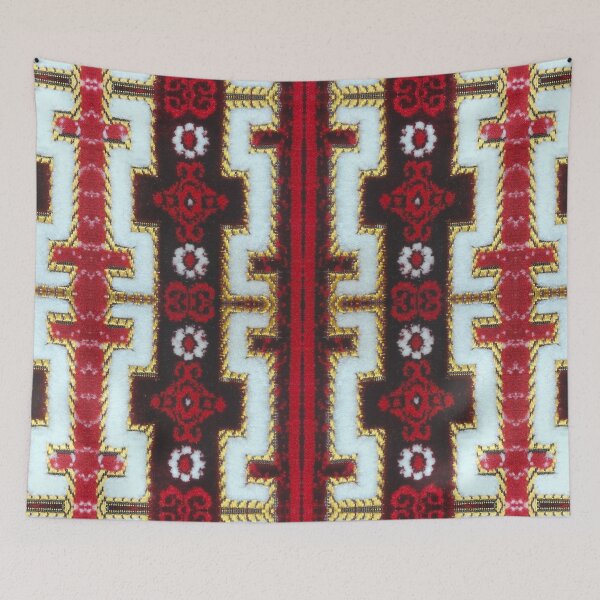 Item preview, Persian Delight Red Rug Carpet Print designed and sold by Binsagar.