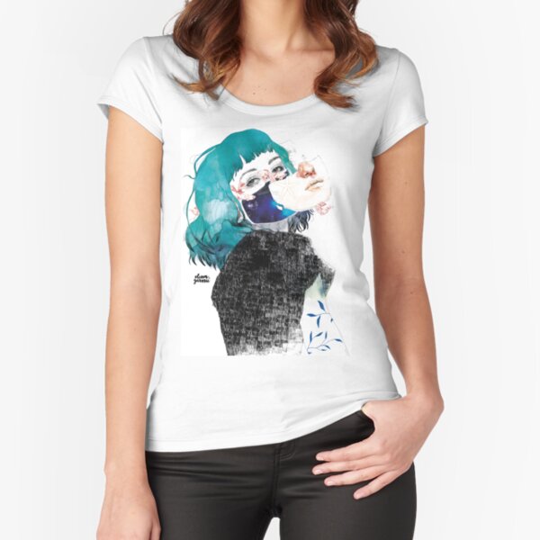 If you shut me up by elenagarnu Fitted Scoop T-Shirt