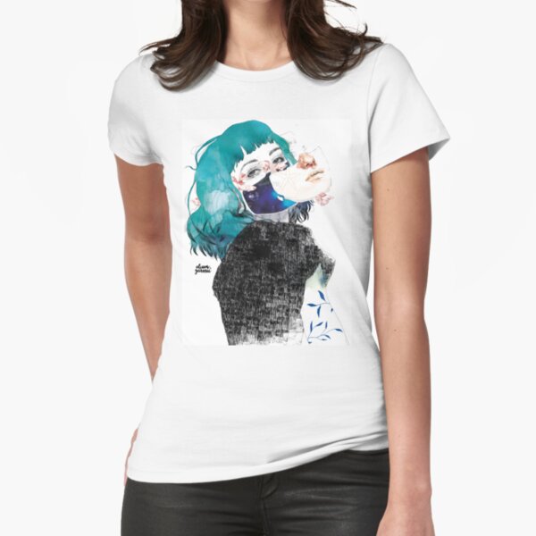 If you shut me up by elenagarnu Fitted T-Shirt