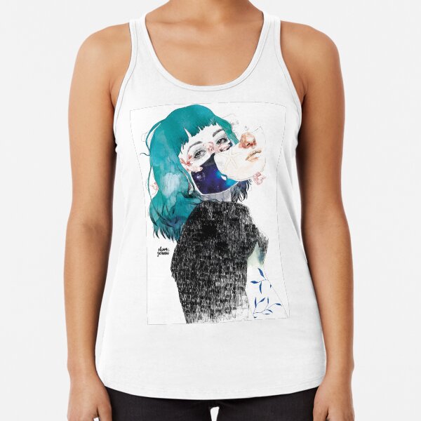 If you shut me up by elenagarnu Racerback Tank Top