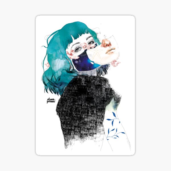 If you shut me up by elenagarnu Sticker