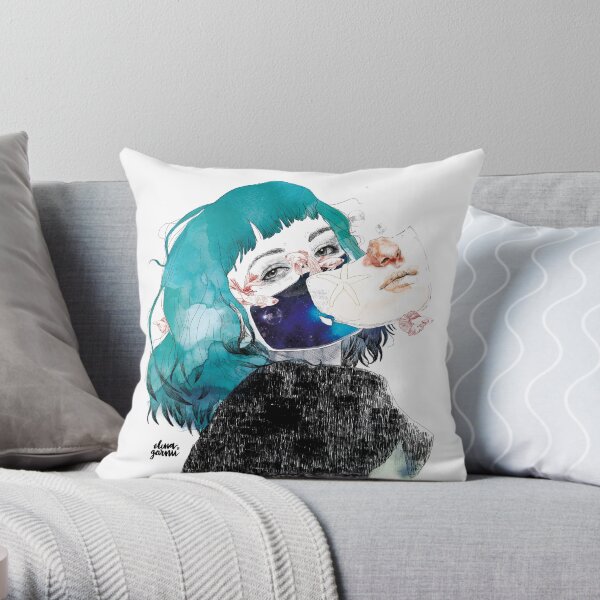 If you shut me up by elenagarnu Throw Pillow