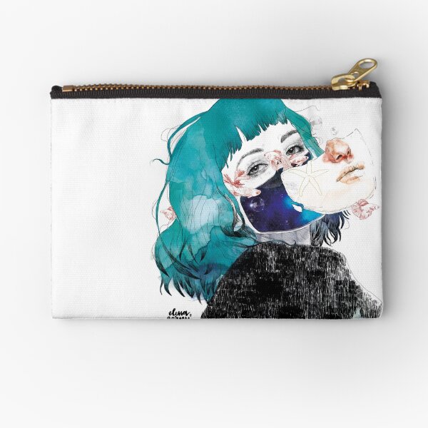 If you shut me up by elenagarnu Zipper Pouch