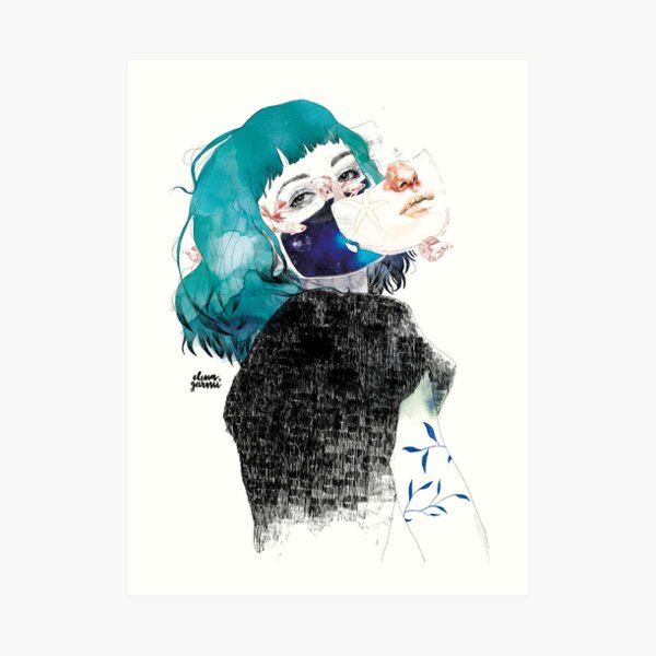 If you shut me up by elenagarnu Art Print