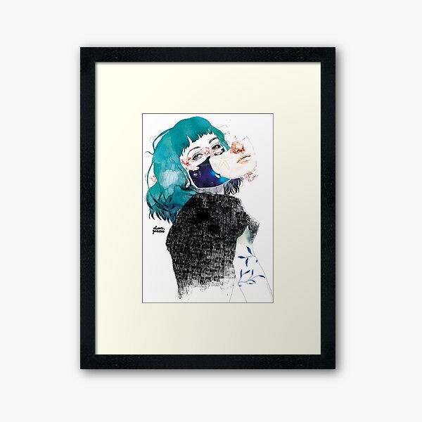 If you shut me up by elenagarnu Framed Art Print