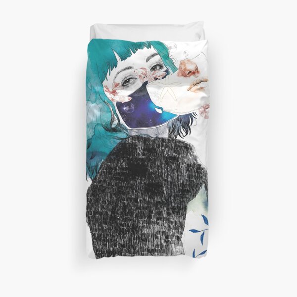 If you shut me up by elenagarnu Duvet Cover