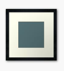 Kobold Blau Grau | Einfarbig Gerahmtes Wandbild