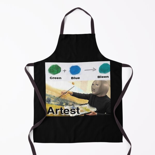 Item preview, Green + Blue = Bleen Artest Meme - Thanksgiving, Christmas And Birthday Party Gift Ideas for Classic Memes Lovers and Fans designed and sold by Memeing Everything.