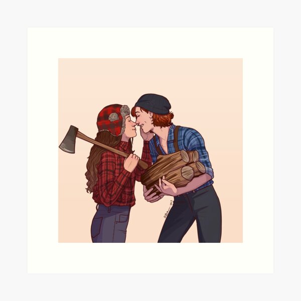 lumber girlfriends Art Print
