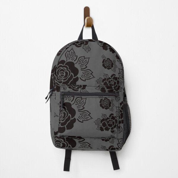 Item preview, Black rose pattern with a gray background . designed and sold by bayanabufadda.