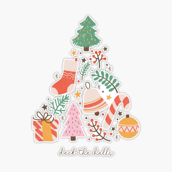 Deck The Halls Collection Christmas Cardstock Stickers Icons