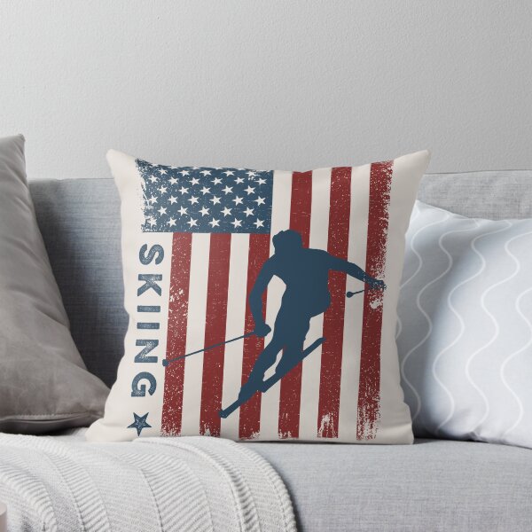 Item preview, Skiing USA American Flag Ski Lover Snowboarding Winter Kids designed and sold by Femo Designs.